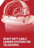 Flyer Heavy duty cable carrier systems for telescopes