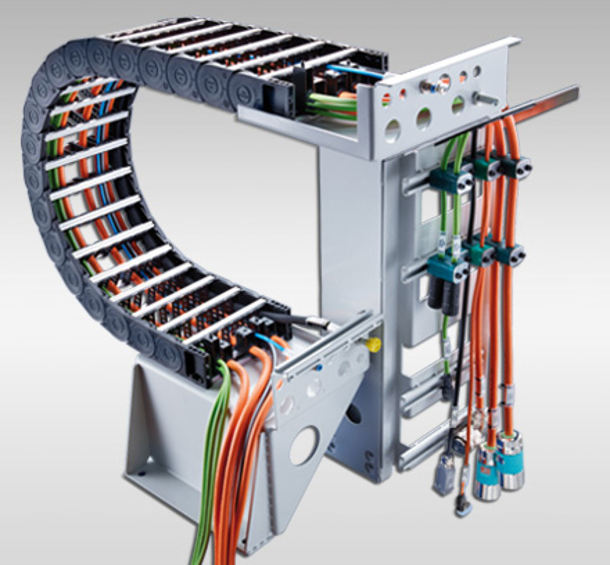 Harnessed cable carriers