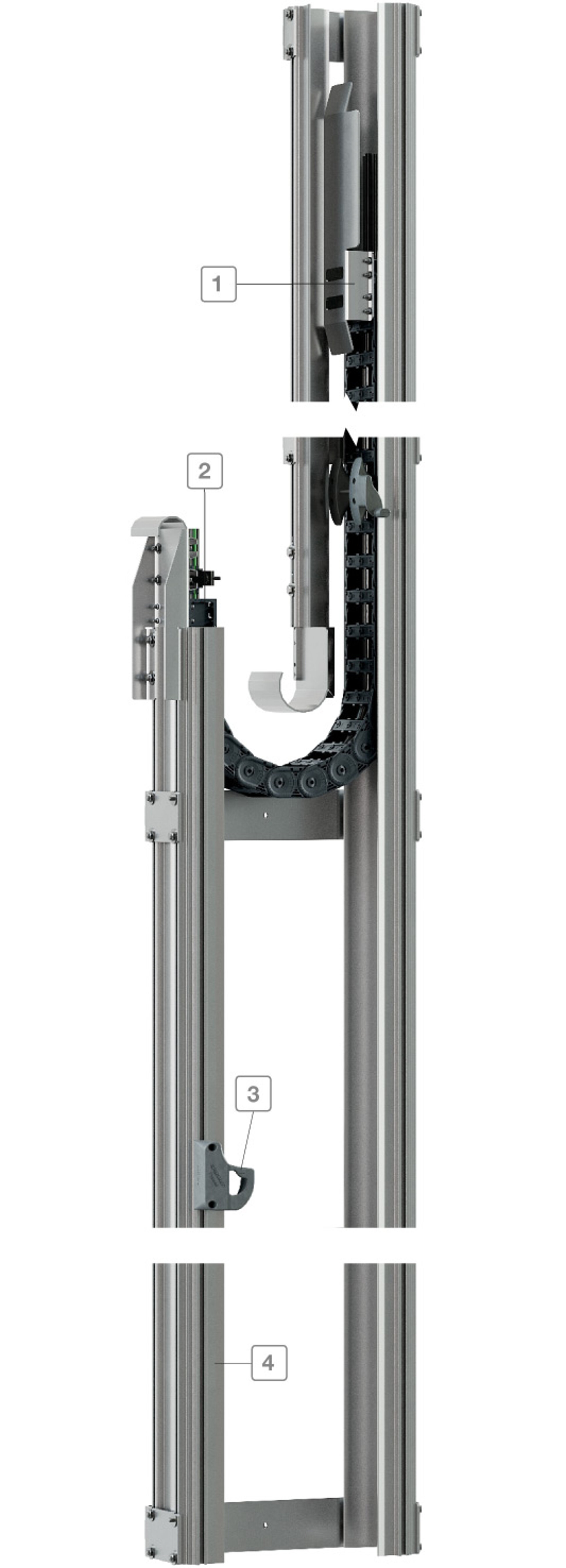 Vertical Guide Rail System Vertical Guide System (TKVG)