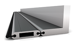 Angled connection profile