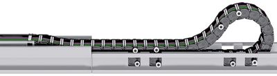 Roller supported chain Rolling